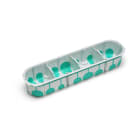 TradeForce - Boite d'appareillage etanche a l'air RE 2020 4 postes diam67-68 prof 50mm