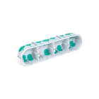 TradeForce - Boite d'appareillage etanche a l'air RE 2020 4 postes diam67-68 prof 50mm