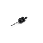 TradeForce - Arbre, scie cloche de 32 à 210 mm, et foret pilote HSS, tige hexagonale de 11 mm