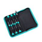 TradeForce - Coffret de 6 tournevis de precisions - electronique. Plat 1,5-2-3 et PH 0-00-000