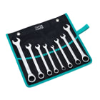 TradeForce - Jeu de 8 cles mixtes a cliquet. Tailles : 8-10-11-12-13-14-17-19 mm