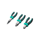 TradeForce - Jeu de 3 pinces non isolees universelle 180mm, Diagonale 160mm, Bec droit 200mm