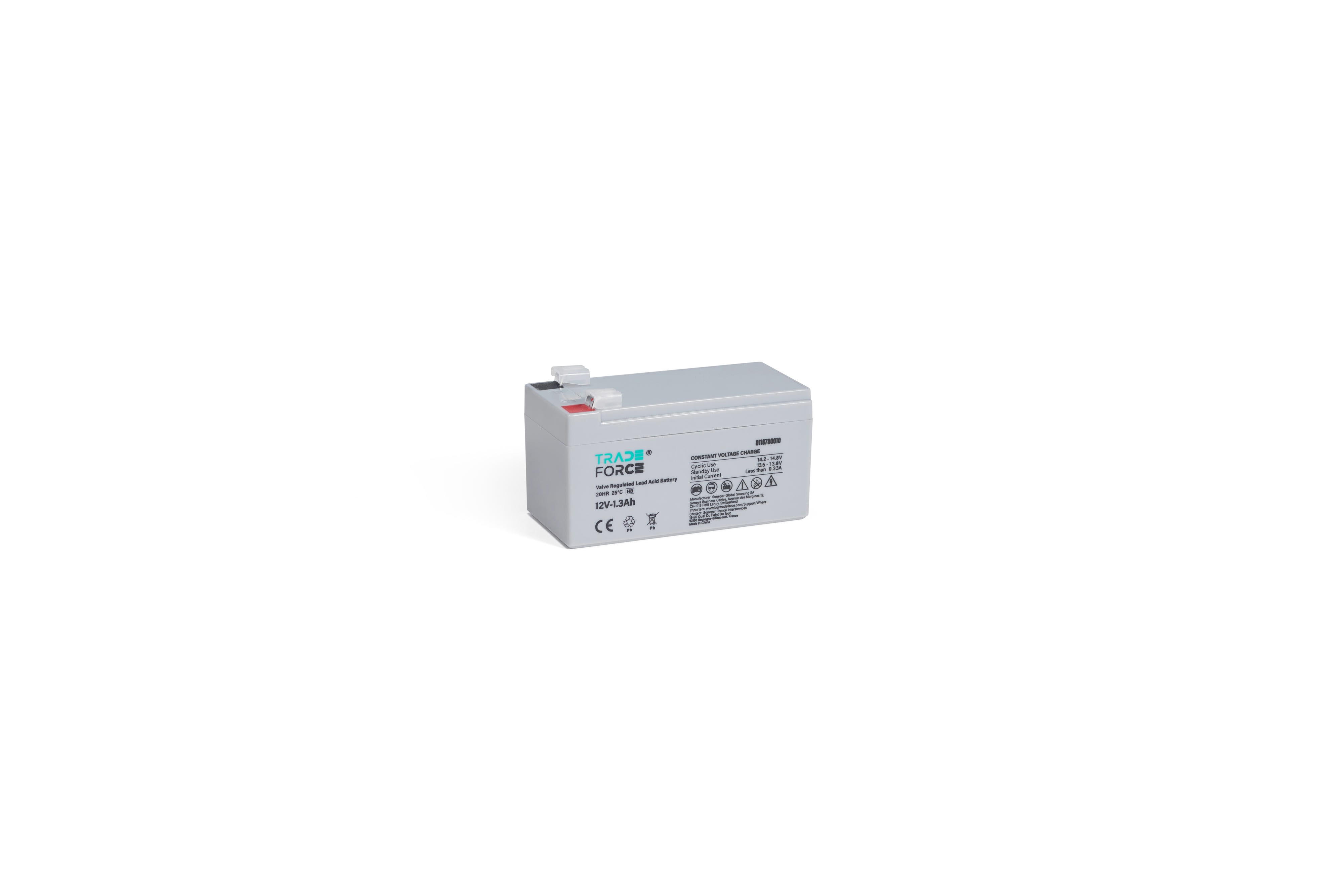TradeForce - Batterie etanche au plomb 1,3Ah 12V - bac standard HB
