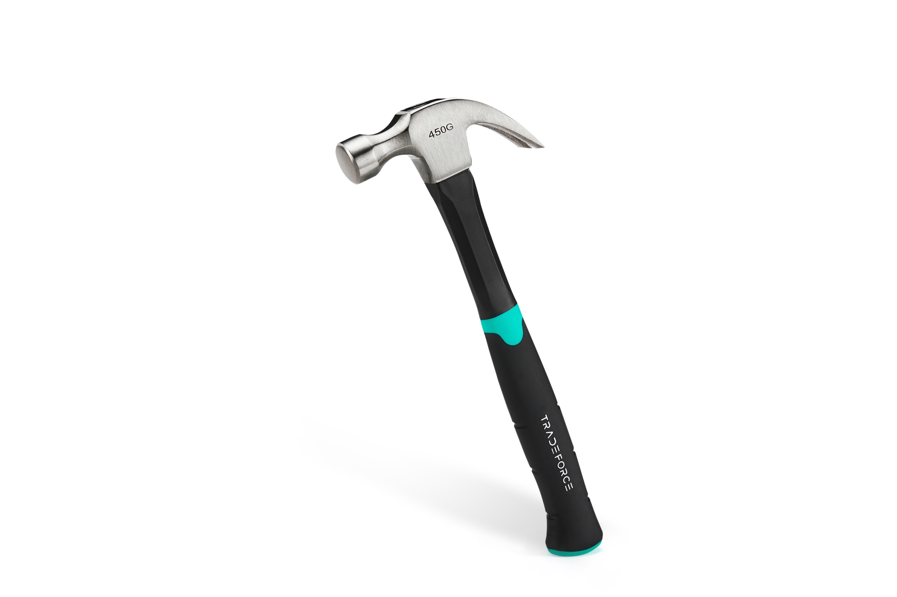 TradeForce - MARTEAU ARRACHE-CLOU 450G AVEC MANCHE EN FIBRE DE VERRE