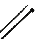 TradeForce - 100 colliers industriels de cablage UV resistant, 100 x 2,5 mm, noir