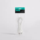 TradeForce - CABLE DE CONNEXION ET  FICHE 2P PVC IP20 3 M BLANC 2*0,75 H03VV