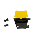 TradeForce - Section d'angle pour rampe de protection de câbles à 3 canaux ? 33 × 35 mm