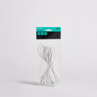 TradeForce - CABLE DE CONNEXION ET FICHE 2P PVC IP20 5M BLANC 2*0.75 H03VV