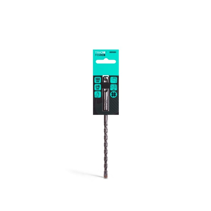 TradeForce - FORET A MACONNERIE SDS-PLUS  6*160/110MM  2 TRANCHANTS