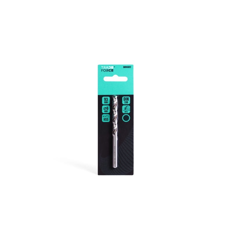 TradeForce - FORET HSS A QUEUE CYLINDRIQUE 6MM M2,2 TRANCHANTS