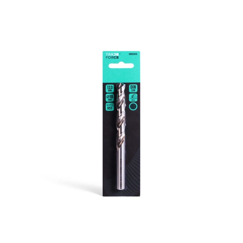 TradeForce - FORET HSS A QUEUE CYLINDRIQUE 10MM M2, 2 TRANCHANTS