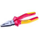 TradeForce - Pince combinée isolée 200mm avec tranchant et trou de serrage à 4 points