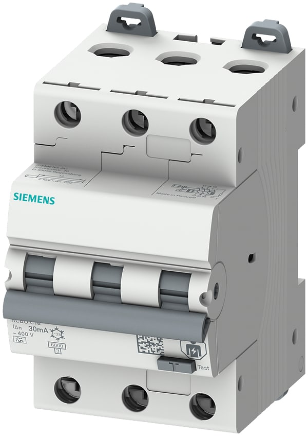 Siemens Industry - RCBO 3P B10 6KA type A 30mA 3MW
