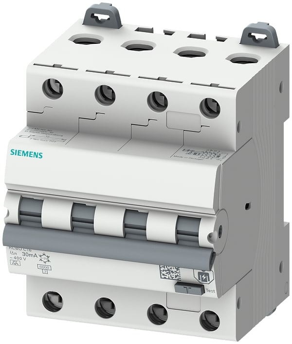 Siemens Industry - RCBO 4P C20 6KA type A 300mA 4MW