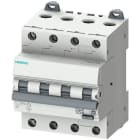 Siemens Industry - RCBO 4P 4MW 6kA Type A 300mA B10