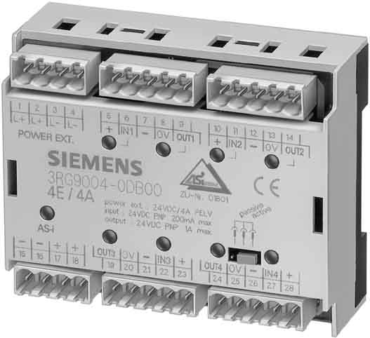 Siemens Industry - AS-I.4x 1Ent.1Sor.trans.2A.24V 4entrées 4sorties