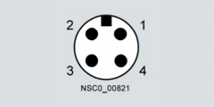 Siemens Industry - Prise (4points) M12- M20x1,5 fiche (4 pôles),