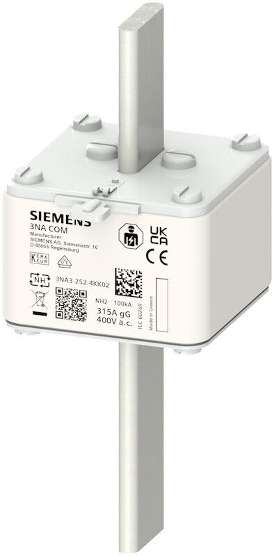 Siemens Industry - 3NA COM fuse-link size 2 100A 400V gG