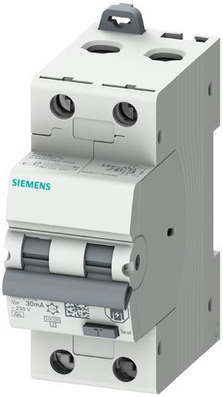 Siemens Industry - RCBO 2P 2MW 10kA Type A 30mA C16 s.res.