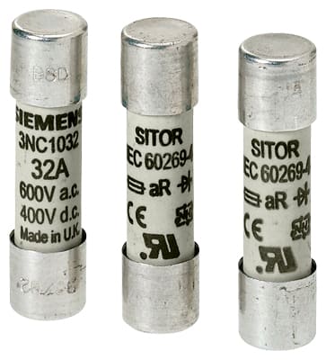 Siemens Industry - Cyl. Fuse 10x38 2A gR 1100Vdc./1250Vdc U