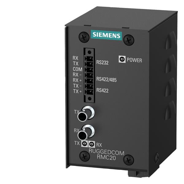 Siemens Industry - le convertisseur de medias ruggedcom rmc20 est un convertisseur de normes serie