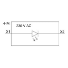 Siemens Industry - module led avec led intgre 230 v ca, blanc, bornes vis, pour fixation au sol