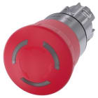 Siemens Industry - BOUT CP PNG LUM ARR.URGENCE, 40MM, ROUGE
