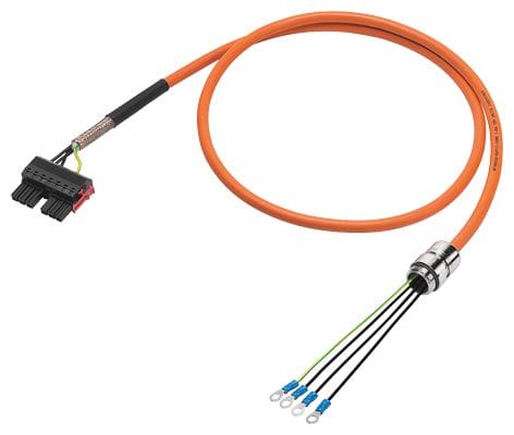 Siemens Industry - Câble d'énergie préconfectionné Modèle 6FX8002-5CP17 4x 2,5C, presse-étoupe M25/