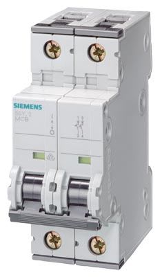 Siemens Industry - MCB Icu=15KA 400V 2P C1