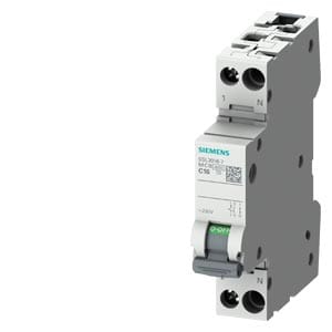 Siemens Industry - CIRCUIT BREAKER 4.5KA 1+N/1MW C6