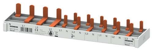 Siemens Industry - P.Busbar 10mm2,1x RCCB 3p/N+6x Comp10MW