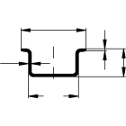 Siemens Industry - PROFILE CHAPEAU, 35X27X15X1,5MM