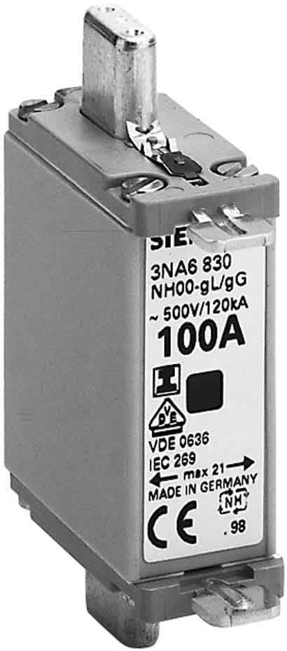 Siemens Industry - Fus.T00-GL-100A.500Vac;250 Vdc