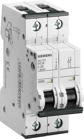 Siemens Industry - Disj. 2p. 6A.C. 6kA.400V