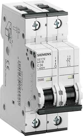 Siemens Industry - Disj. 2p. 10A.C. 6kA.400V