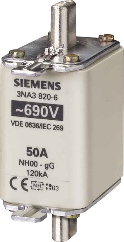 Siemens Industry - Fus.T00-GL- 50A-690Vac;250 Vdc