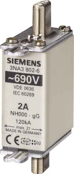 Siemens Industry - Fus.T00-GL- 2A-500Vac;250 Vdc