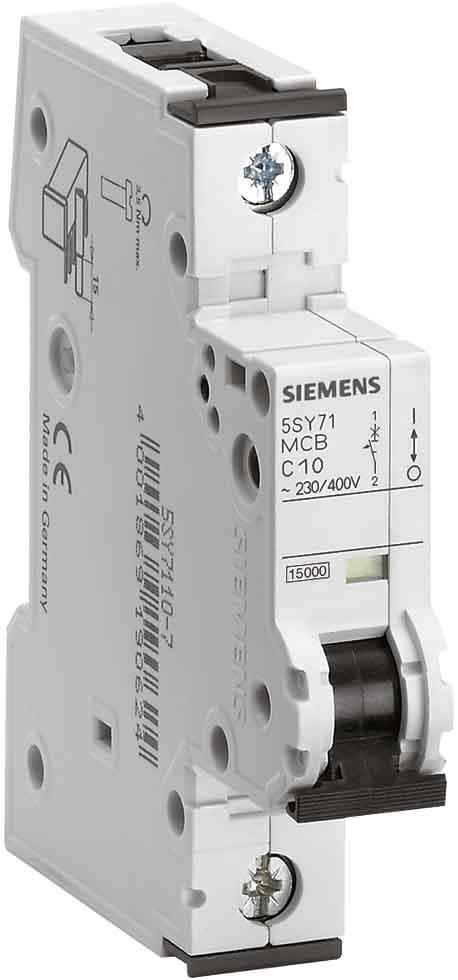 Siemens Industry - Disj.1P+N. 1A.C.25kA.230V