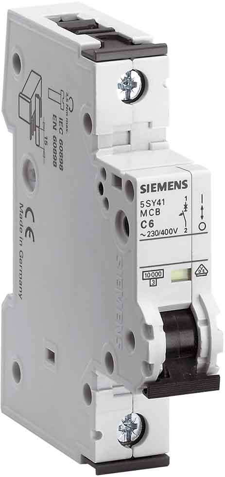 Siemens Industry - Disj. 1p. 13A.B.10kA.400V