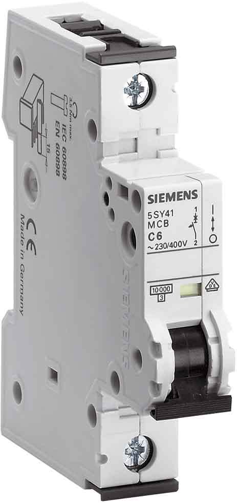 Siemens Industry - Disj. 1p. 25A.B.10kA.400V