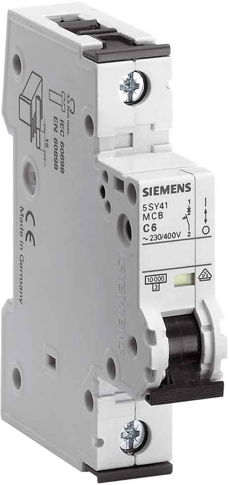 Siemens Industry - Disj. 1p. 40A.B.10kA.400V