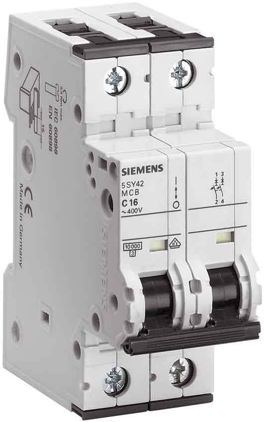 Siemens Industry - Disj. 2p. 13A.B.10kA.400V