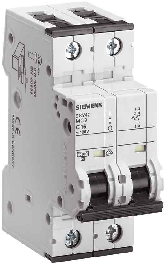 Siemens Industry - Disj. 2p. 40A.B.10kA.400V