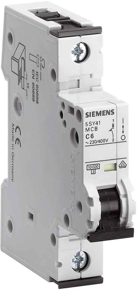 Siemens Industry - Disj. 1p. 2A.C.10kA.400V