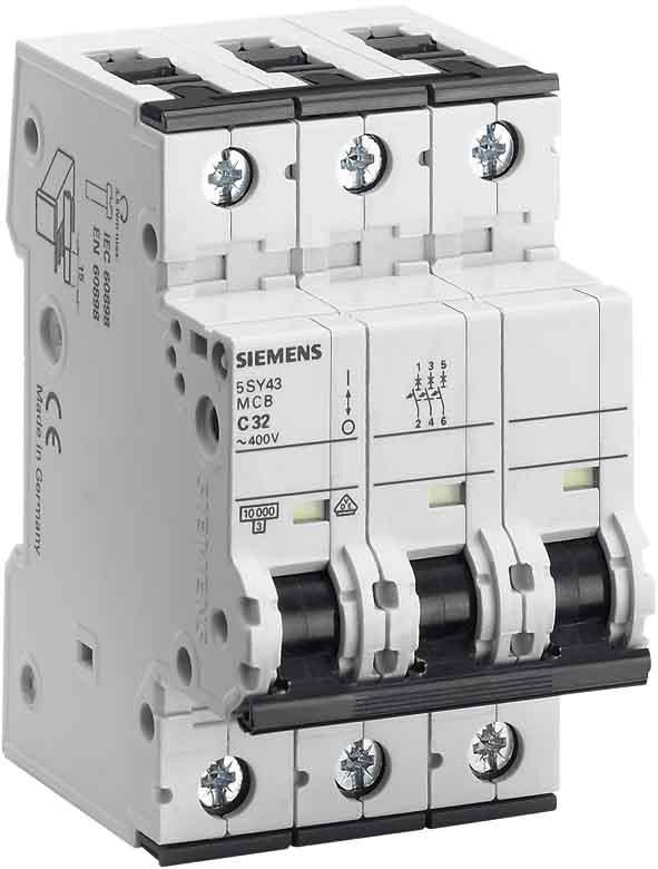 Siemens Industry - Disj. 400V 10kA, 3 pôles, B, 80A,