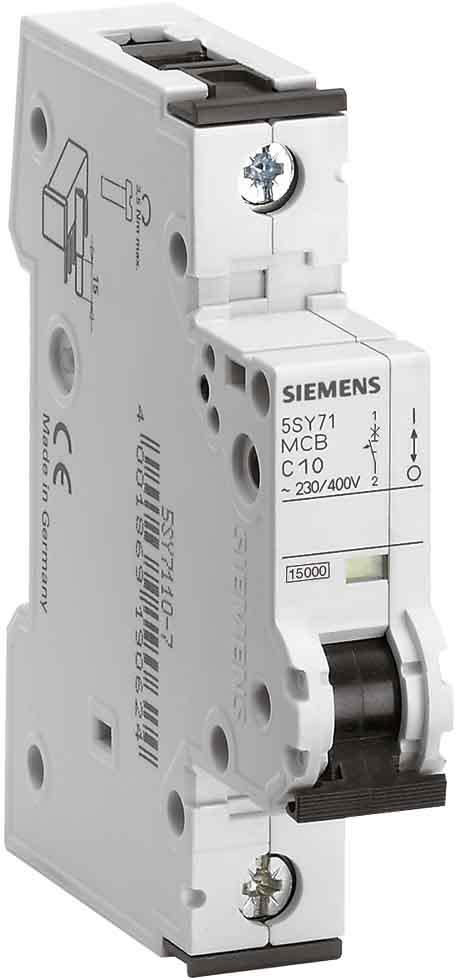 Siemens Industry - Disj. 1p.0,5A.C.15kA.400V
