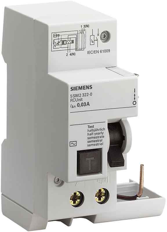 Siemens Industry - Bloc diff.2x 6- 63A. 30mA.typ A