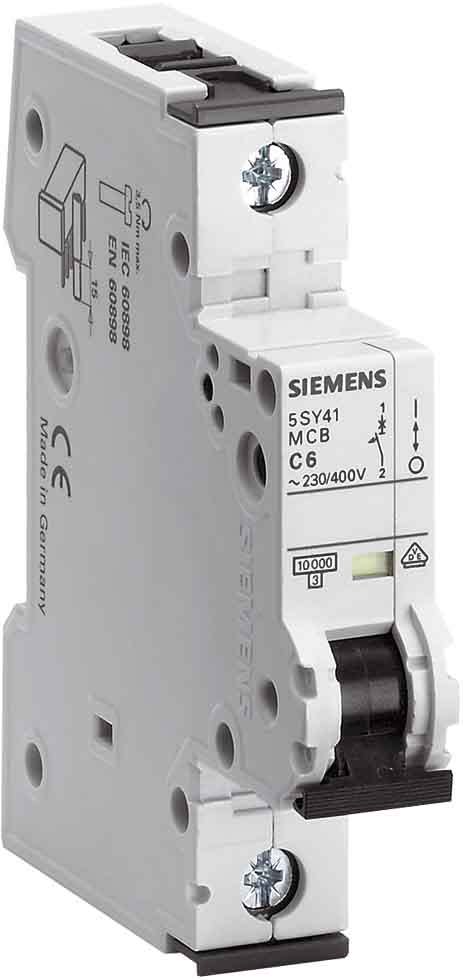 Siemens Industry - Disj. 1p. 8A.A.10kA.400V