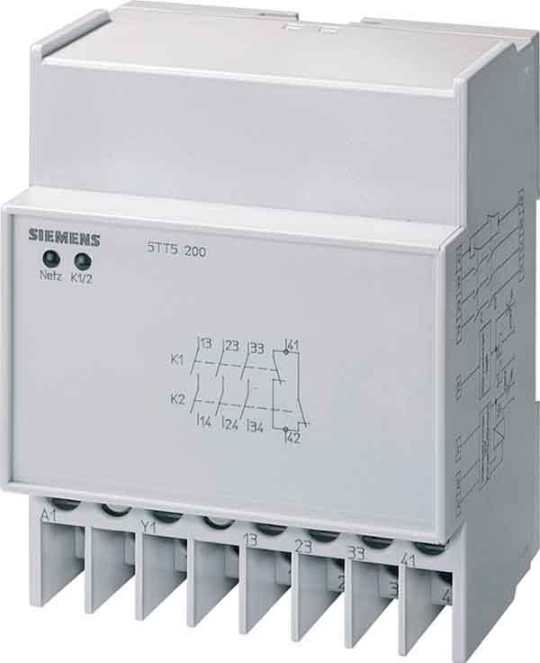 Siemens Industry - Relais arrêt urgence T55 230 V 10 A prof. encastrement 55 mm
