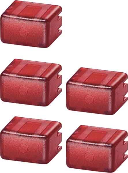 Siemens Industry - 5xcabochons 5TE48.rouge